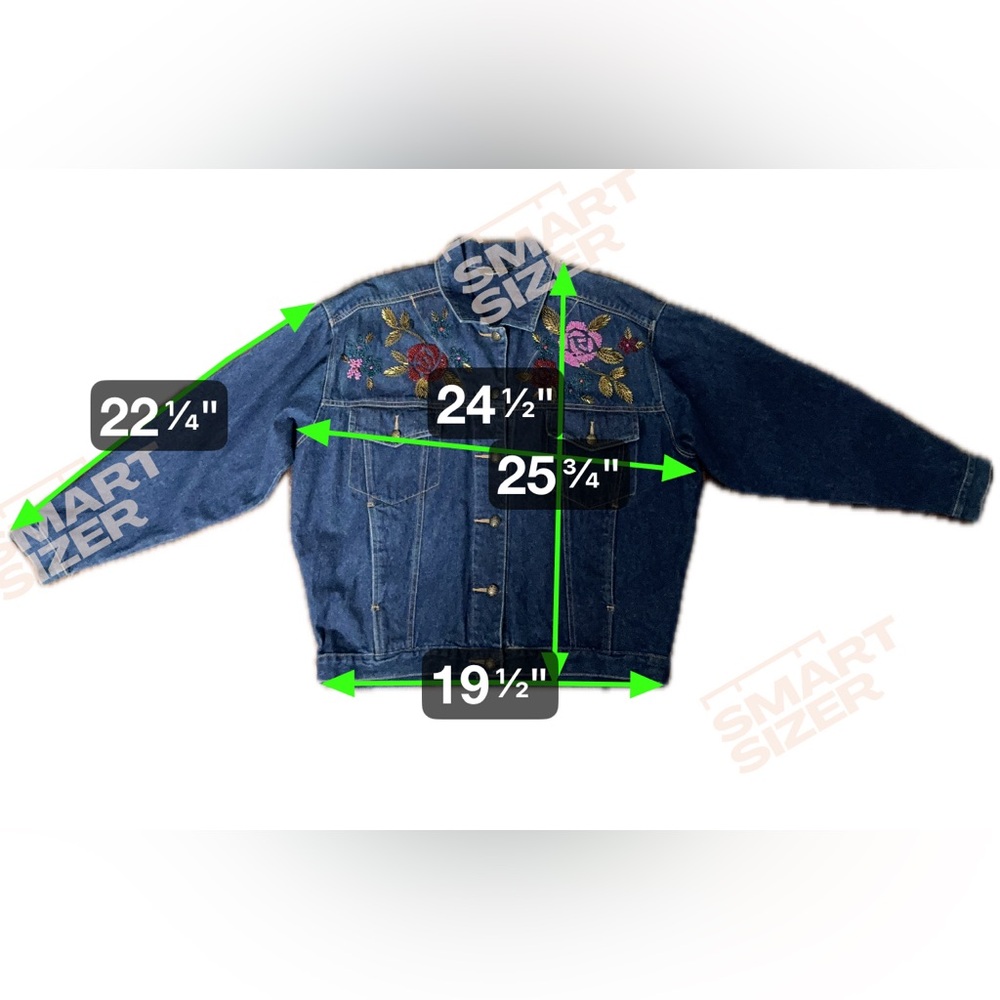 Vintage Embroidered Beaded Carole Little Denim Jacket size 6 - Picture 2 of 8